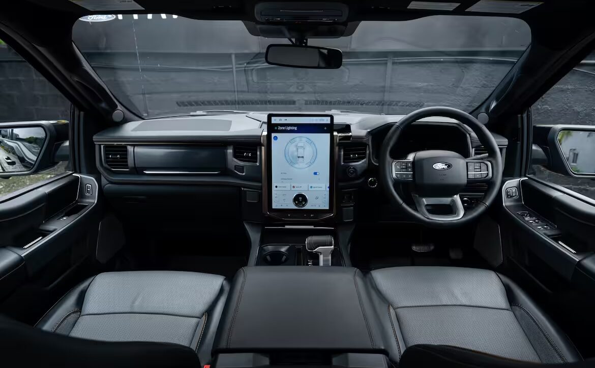 Right hand drive 2025 Ford F-150 Lighting Lariat EV Pickup truck from Autogroup International