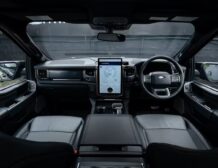 Right hand drive 2025 Ford F-150 Lighting Lariat EV Pickup truck from Autogroup International