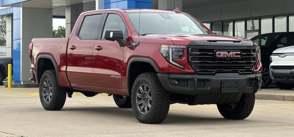 Right-hand drive 2025 GMC Sierra 1500 AT4X Pickup truck (Red) by Autogroup International at4x