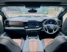 Right hand drive 2026 Chevrolet Silverado 3500 DRW High Country pickup truck from Autogroup International in Australia - right hand drive dashboard