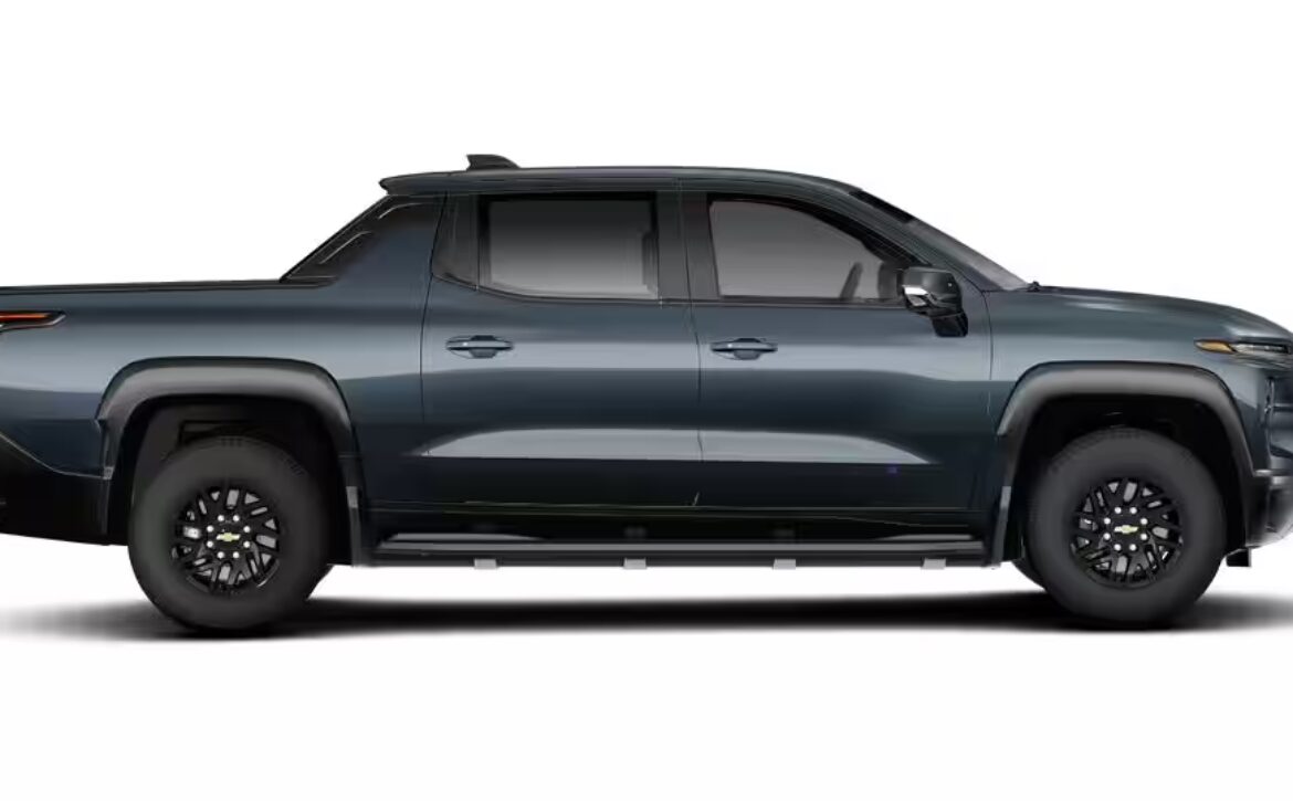 Right hand drive 2026 Chevrolet Silverado EV LT Extended Range in Blue Smoke Metallic from Autogroup International