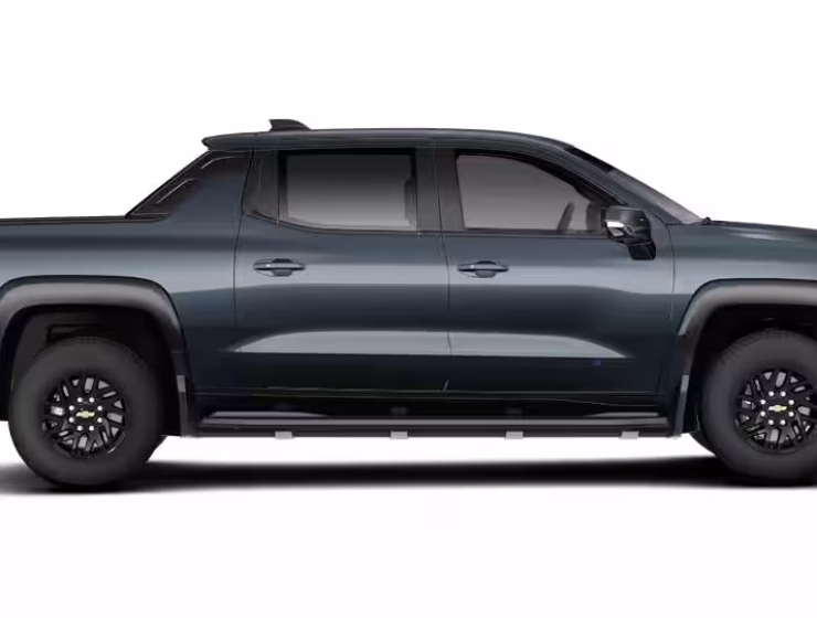 Right hand drive 2026 Chevrolet Silverado EV LT Extended Range in Blue Smoke Metallic from Autogroup International