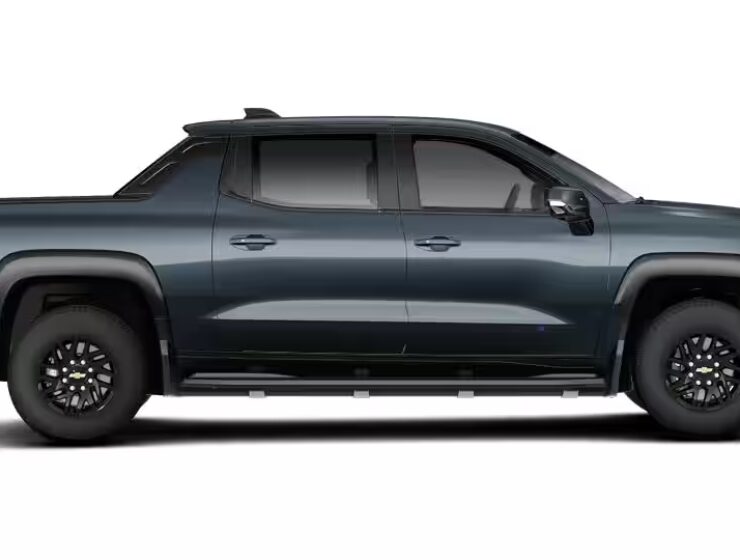 Right hand drive 2026 Chevrolet Silverado EV LT Extended Range in Blue Smoke Metallic from Autogroup International