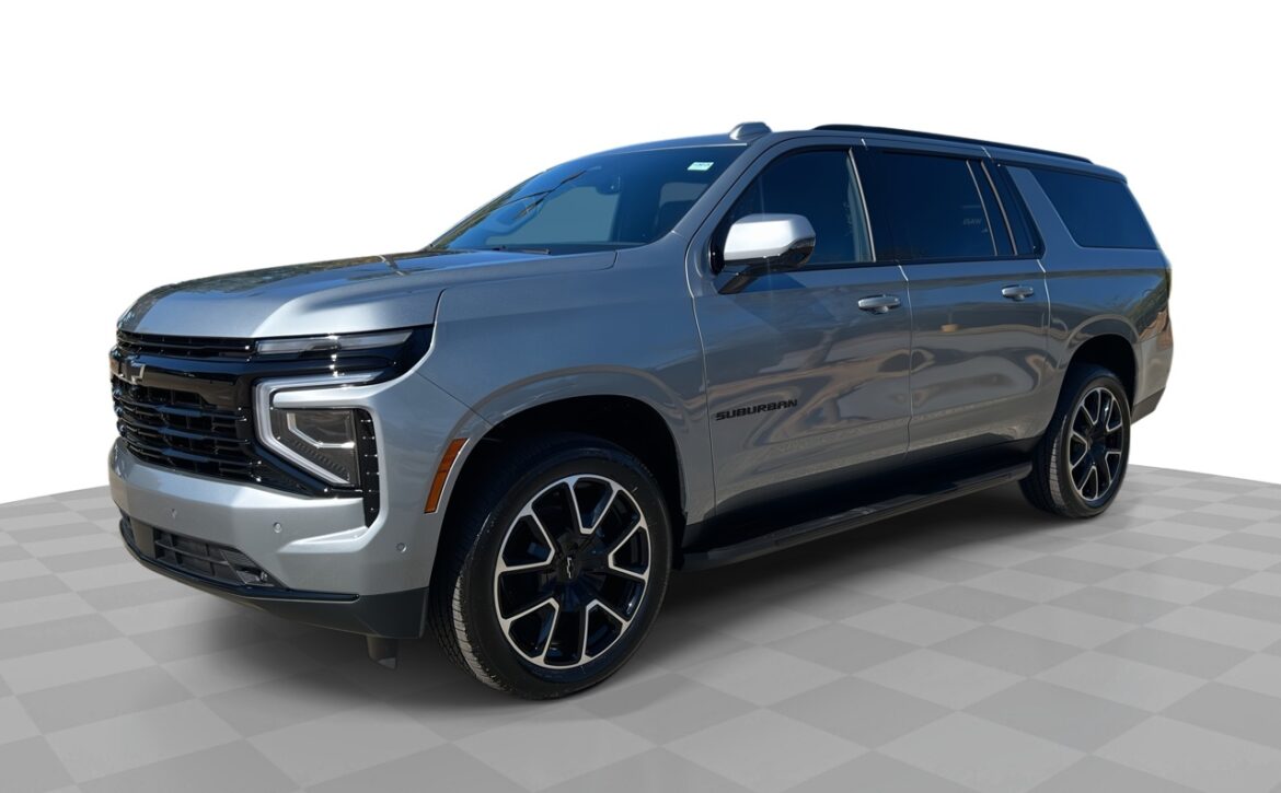Right hand drive 2026 Chevrolet Suburban RST in Sterling Metallic from Autogroup International