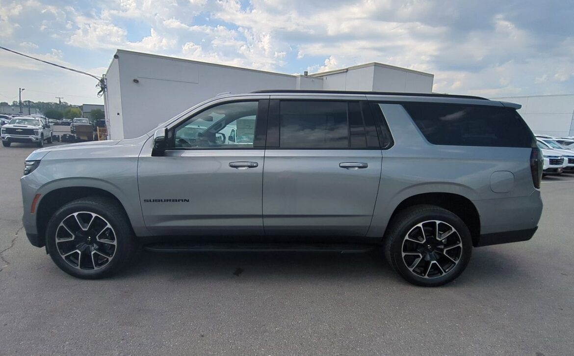 Right hand drive 2026 Chevrolet Suburban RST in Sterling Metallic from Autogroup International
