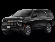 Right hand drive 2026 Chevrolet Tahoe - High Country in Black Exterior from Autogroup International in Australia (front view)