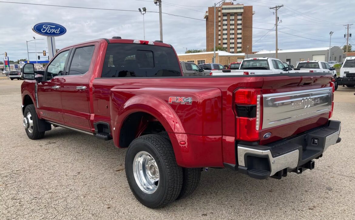 Right hand drive 2026 Ford F-350 Super Duty DRW 'Dually' pickup truck in the King Ranch trim from Autogroup International in Australia