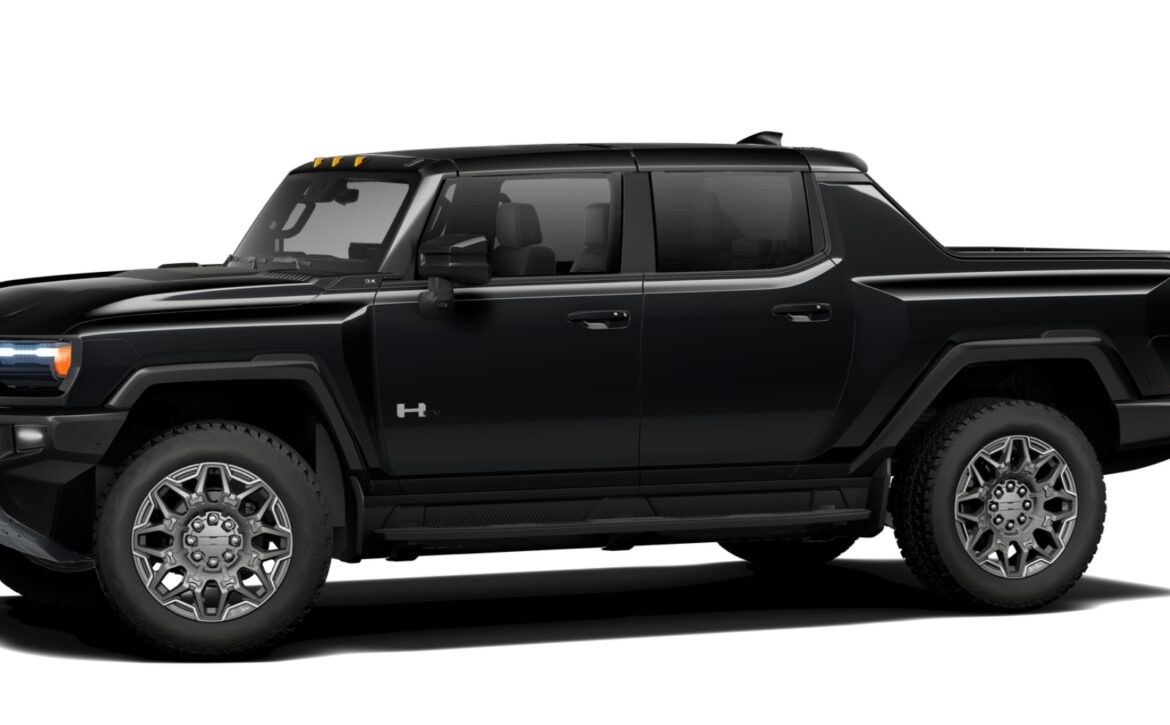 Right hand drive 2026 Hummer EV 3X SUT (Pickup truck) from Autogroup International in Australia (side view)