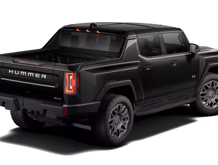 Right hand drive 2026 Hummer EV 3X SUT (Pickup truck) from Autogroup International in Australia inside cabin view with offroad tyres and 6-inch lift