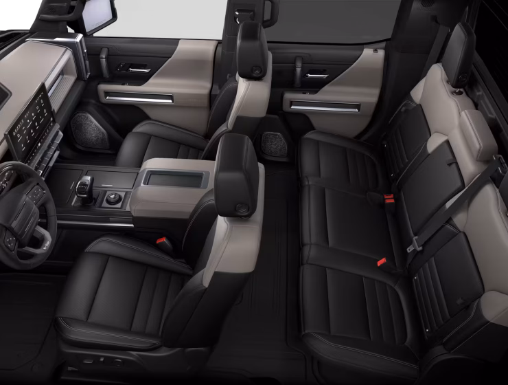 Right hand drive 2026 Hummer EV 3X SUT (Pickup truck) from Autogroup International in Australia inside cabin view with original LHD steering