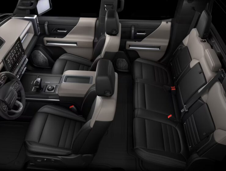 Right hand drive 2026 Hummer EV 3X SUT (Pickup truck) from Autogroup International in Australia inside cabin view with original LHD steering