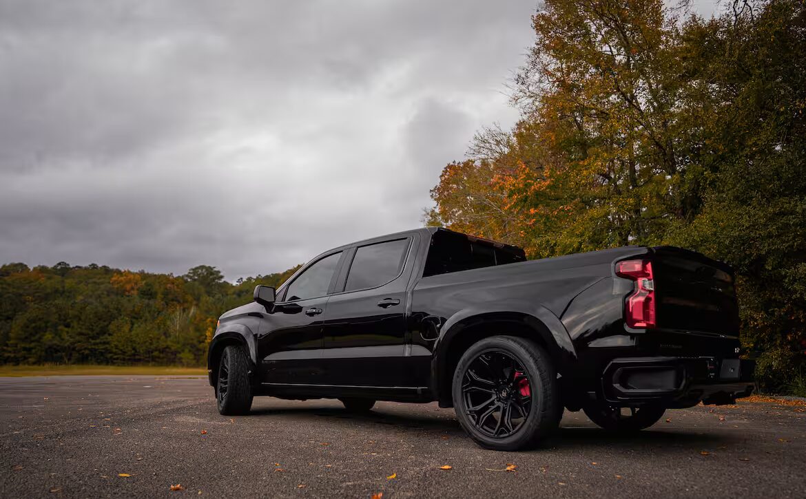 Right hand drive Black Widow Chev Silverado 1500 SR from Autogroup International in Australia