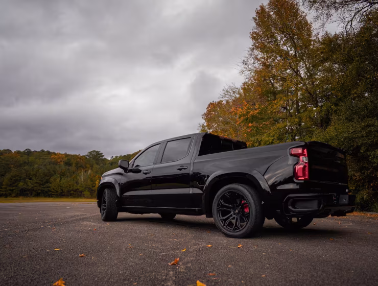 Right hand drive Black Widow Chev Silverado 1500 SR from Autogroup International in Australia