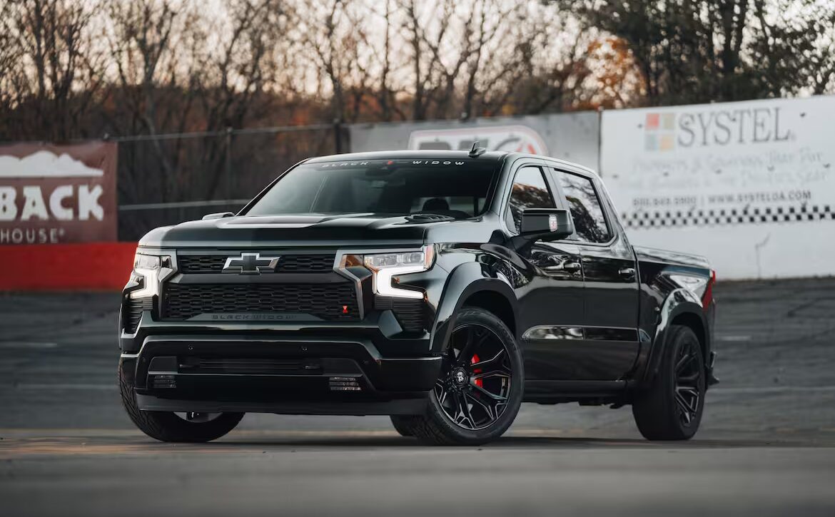 Right hand drive Black Widow Chev Silverado 1500 SR from Autogroup International in Australia