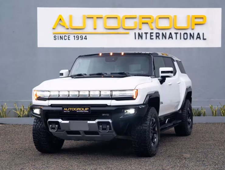 Right hand drive 2025 Hummer EV SUV 3X in Interstellar White from Autogroup International