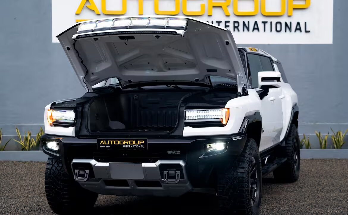 Right hand drive 2025 Hummer EV SUV 3X in Interstellar White from Autogroup Internationa