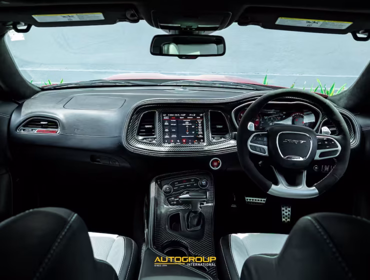 2023 Dodge Challenger SRT Hellcat Redeye Widebody in Go Mango by Autogroup International - ready for right hand drive conversion