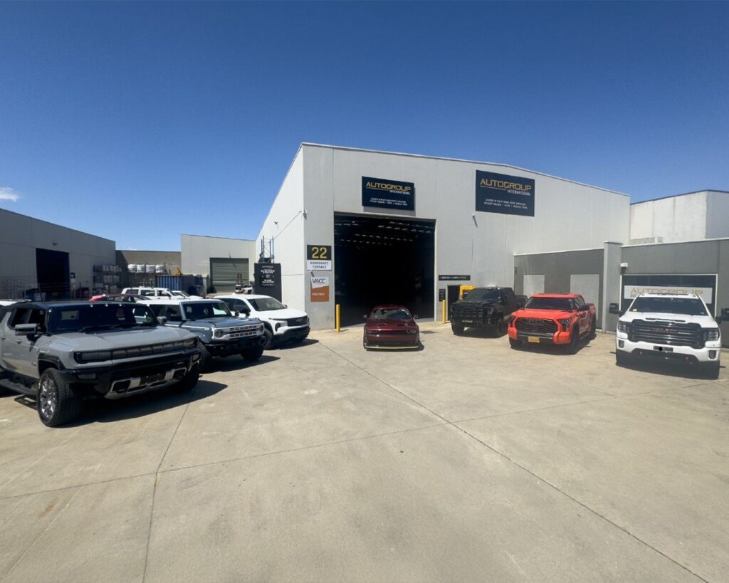 Incredible collection of right hand drive American Pickup trucks, Muscle cars and SUV at Autogroup International in Australia (Large)