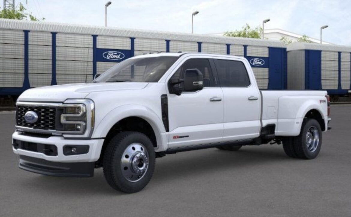 right hand drive 2026 ford f 450 drw platinum from autogroup international (front & side view) in australia