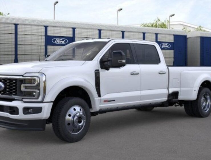right hand drive 2026 ford f 450 drw platinum from autogroup international (front & side view) in australia