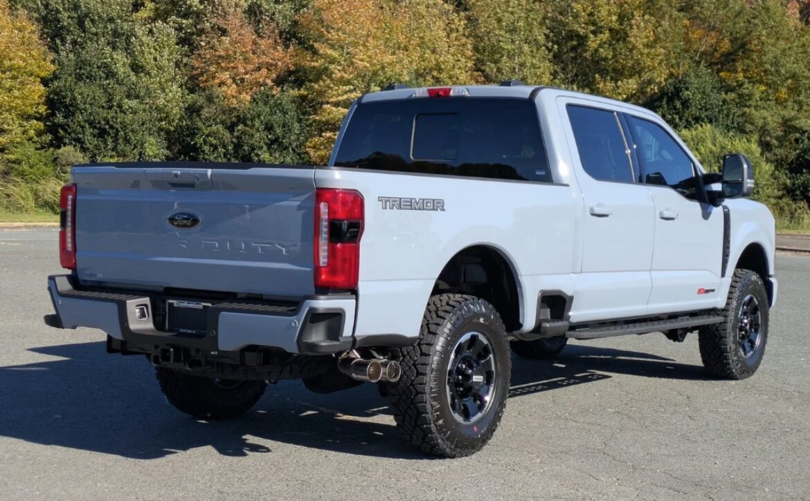 right hand drive 2026 ford super duty f 350 lariat tremor from autogroup international (rear qtr view) in australia
