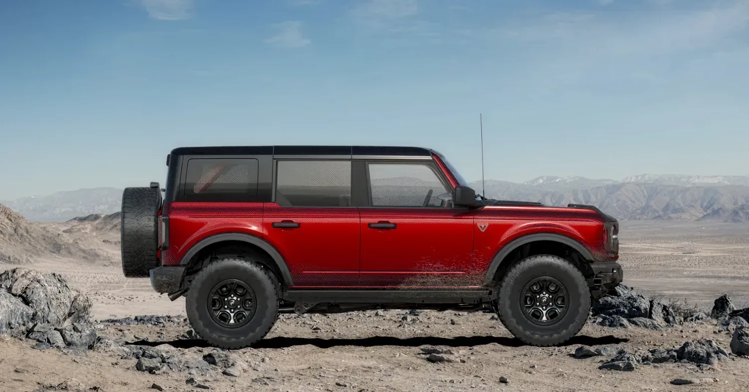 the 2026 bronco in australia bronco badlands profile shot